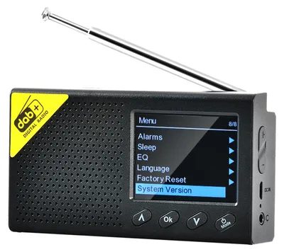 Obrázek produktu pro Digitální DAB a FM rádio s BT, přenosné digitální rádio, dobíjecí bezdrátový DAB+ FM přijímač se stereofonním zvukovým systémem, LCD displej, vícejazyčný