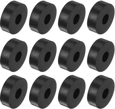 Produktbild von Rubberdämpfer für Schwingungsisolierung - 12 Stück - schwarz - 10 x 10 x 30 mm