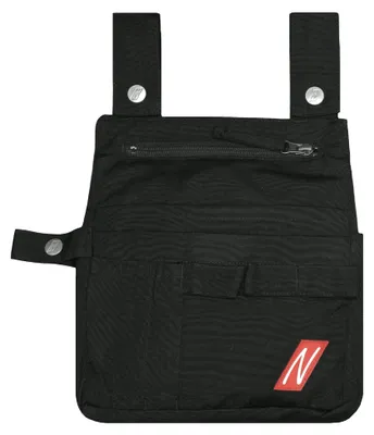 Produktbild von Nitras Werkzeugtasche, Canvas, Gürteltasche, Werkzeuggürtel, Handwerker, besonders viel Platz, schwarz
