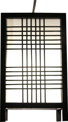 Produktbild von Fine Asianliving Japanische Lampe Shoji Schwarz Ushiku B15xT15xH25cm Japanische Lampen Japanische Hängelampen Japanische Pendellampen Deckenleuchten Japanische Stehlampen shoji-lampen Japanische Wandlampen Wandleuchte beleuchtung