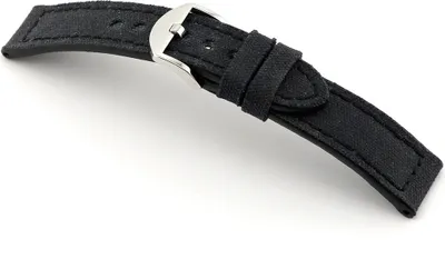 Produktbild von Happel Lederband Mansfield 22 mm schwarz