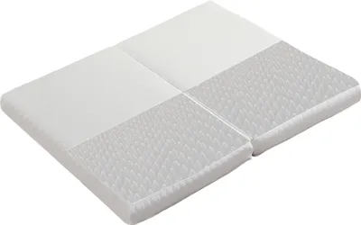 Obrázek produktu pro Sweiko Skládací matrace, voštinová tkanina, certifikát Oeko-Tex, ergonomická, prodyšná a odolná, kompresní balení, víceúčelová podložka, tvrdost H3, 23D houba, bílá, 140x200cm&140x100cm