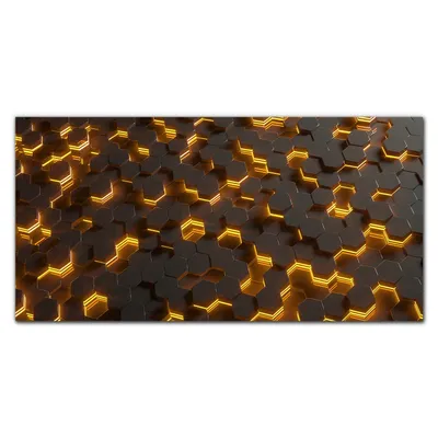 Produktbild von Coloray Bild aus Leinwand 120x60 Leinwand Dekoration - Hexagone