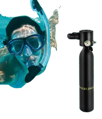 Produktbild von Mini-Tauchflasche, Schnelles Aufblasen, Vielseitige Verwendung, schwarz