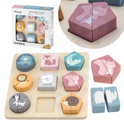 Obrázok produktu pre Viga Drevené puzzle - Zvieratá - PolarB