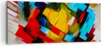 Produktbild von Bild auf Leinwand - Leinwandbild - Abstraktion modern - 100x40cm - Wand Bild - Wanddeko - Leinwanddruck - Bilder - Kunstdruck - Wanddekoration - Leinwand bilder - Wandkunst - AB100x40-3451