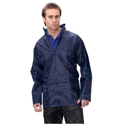 Produktbild von Arbeitsjacke Regenjacke Regenjacke Wellwork Navy Größe S