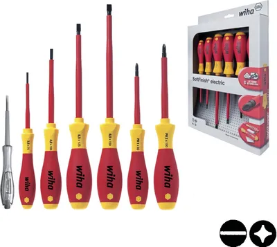Produktbild von Schraubendrehersatz Schlitz / Kreuz PH SoftFinish® electric