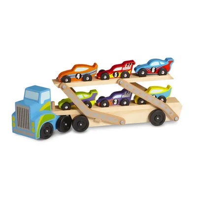 Produktbild von Melissa & Doug Mega Race-Car Carrier, Mehrfarbig, 3 Jahr(e), 158,8 mm, 94 mm, 469,9 mm, 1,54 kg