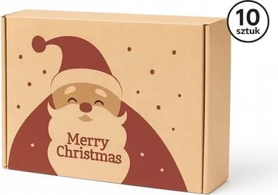 Obrázok produktu pre Vianočný box 200 x 150 x 50 mm s potlačou Otca Vianoc, 10 kusov