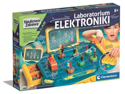 Zdjęcie produktu dla Laboratorium elektroniki Clementoni do tworzenia obwodów