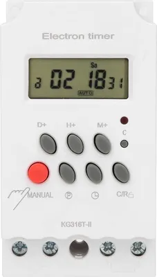 Produktbild von Digitaler Zeitschalter mit LCD-Anzeige, Mikrocomputer, elektronischer Zeitschalter, ABS, 220 V, KG316TII