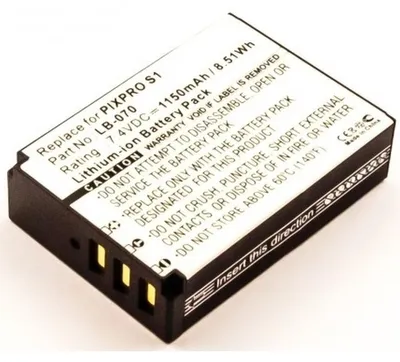Produktbild von AGI 55542, Kodak, 1150 mAh, 7,4 V, Lithium-Ion (Li-Ion)