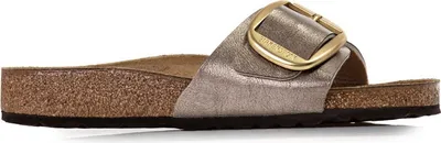 Produktbild von Birkenstock Madrid Big Buckle Damen Pantolette in Beige, Größe 39