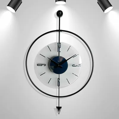 Obrázok produktu pre Opviq, elegantné kovové nástenné hodiny, 50 x 80 cm, s kyvadlom – štýlové a moderné