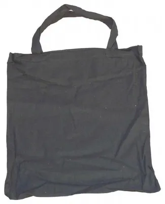 Produktbild von 10 Baumwolltragetasche schwarz 130 g 38x42 kurzer Henkel