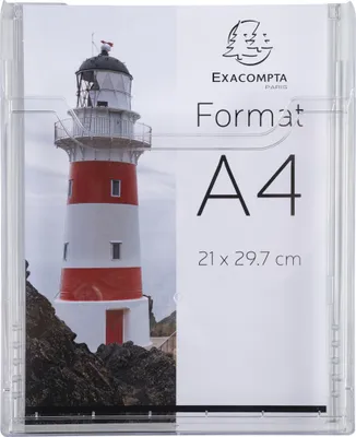 Image de Exacompta 10x Distributeur de prospectus vertical A4 Cristal 65158D