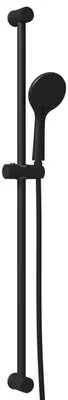 Image de Ensemble de douche vidaXL noir 101 cm en acier inoxydable