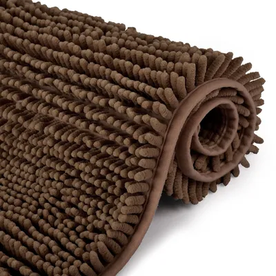 Image de Tapis de bain antidérapant à poils longs, 70 x 120 cm