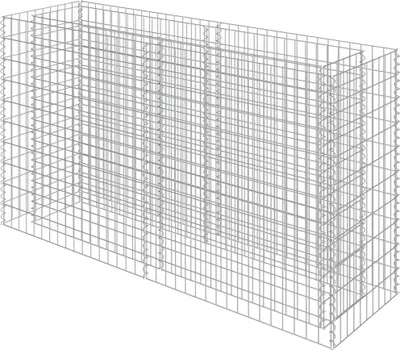 Obrázok produktu pre vidaXL Gabionové zvýšené lôžko z pozinkovanej ocele 180 × 50 × 100 cm