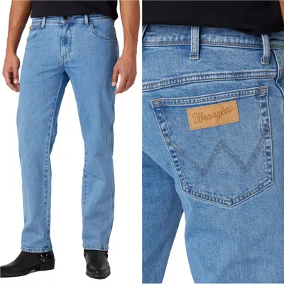 Obrázok produktu pre WRANGLER, Herren Jeanshosen, Straight fit, TEXAS, W46 L36, Blau, Jeans, baggyjeans, buggy
