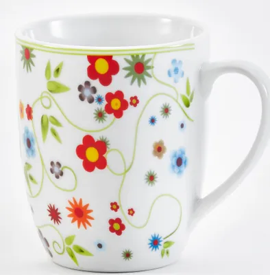 Produktbild von Van Well 6er Set Kaffeebecher "Vario Flower" 300ml