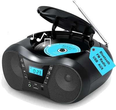 Produktbild von CD Player, CD-Soundmachine, Boombox Radio, USB, AUX-In, Netz- und Batteriebetrieb, LCD Display, Kompatibel mit CD/CD-R/CD-RW, CD Spieler