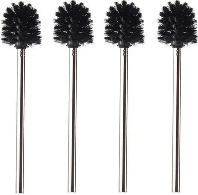 Produktbild von Toilettenbürstenset 4-teilig schwarz Edelstahl