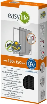 Produktbild von IS-Sonnenschutz-A-Gitter-Fenster 130 x 150 cm anthrazit/silber
