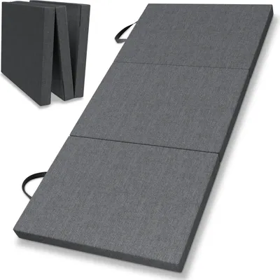 Produktbild von ELONEO Klappmatratze 75x200 cm, 8 cm hoch, Gästematratze klappbar, Faltmatratze, Faltbare Matratze, Bandscheibenwürfel, Reisematratze, Gästebett klappbar, Klappbett waschbar