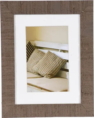 Image de Cadre photo en bois Henzo Driftwood 15x20 marron moyen avec passe-partout 10x15 cm