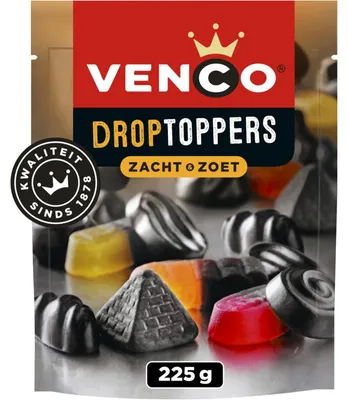 Zdjęcie produktu dla Venco Droptoppers – delikatne, słodkie (225 g)