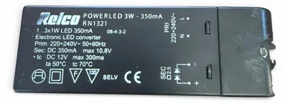 Produktbild von Relco POWERLED 3W 350mA RN1321 – LED Treiber 1–3x1W Konstantstrom 350mA