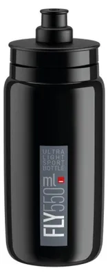 Image de Bouteille d'eau Elite 10x Fly, 550 ml, noire/grise.
