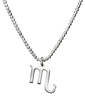 Produktbild von SILBERMOOS Sternzeichen Damen Kette Skorpion Scorpio, Anhänger mit Kugel-Kette 4
