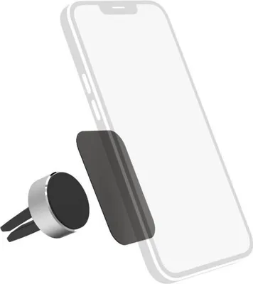 Produktbild von Auto-Handyhalterung "Magnet Alu" für Lüftung, 360 Grad drehbar, universal (00201516)