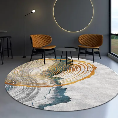 Immagine prodotto di Tappeto rotondo con motivo moderno (diametro 120 cm)