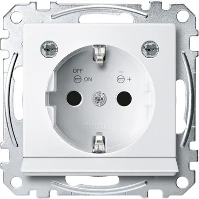 Produktbild von Merten MEG2304-0419 Steckdose CEE 7/3 Weiß (MEG2304-0419)