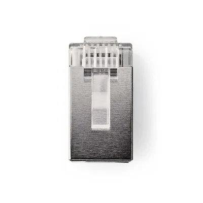 Produktbild von RJ45 Stecker | Männlich | Massiv UTP CAT6 | Gerade | Vergoldet | 10 Stk. | PVC | Transparent | Plastikbeutel