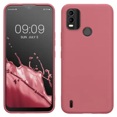 Produktbild von kwmobile Handyhülle für Nokia C21 Plus Hülle - TPU Case - Kabelloses Laden - Schutzhülle Cover in Dark Rose