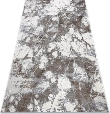 Immagine prodotto di Tappeto NOBLE moderno 1515 64 Marmo, geometrico - Structural due livelli di pile crema / grigio grigio 120x170 cm