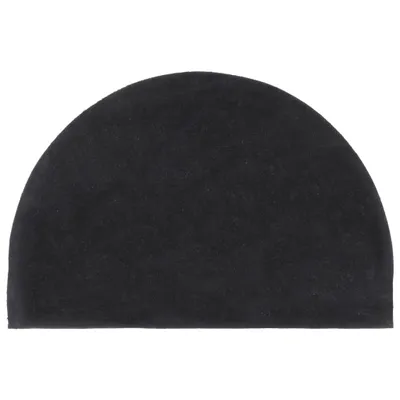 Produktbild von vidaXL Fußmatte Dunkelgrau Halbrund 40x60 cm Kokosfaser Getuftet