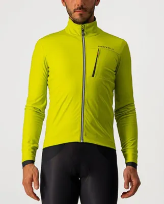 Zdjęcie produktu dla Kurtka termiczna CASTELLI na rower – GO WINTER – żółta, rozmiar M