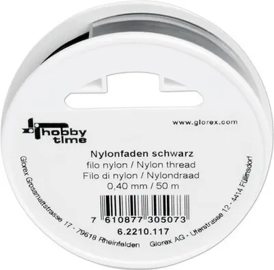 Produktbild von Nylonfaden schwarz 0,4 mm 50 m
