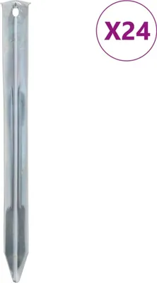 Obrázok produktu pre Stanové kolíky 24 ks 22 cm Ø20 mm pozinkovaná oceľ