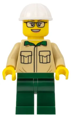 Produktbild von LEGO Minifigur Construction Engineer / Architect - Female, Tan Shirt (bdp064)