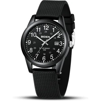 Produktbild von Herren Uhr Männer Analog 30M wasserdichte Armbanduhren Herren mit Silikonarmband