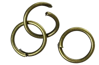 Produktbild von 50 Verbindungsringe, Biegeringe, Binderinge 8 mm bronze