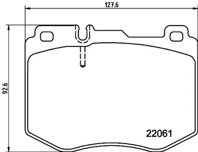 Produktbild von HELLA Bremsbeläge Satz Vorne Bremsklötze passend für MERCEDES-BENZ E-Klasse Limousine (W213) 8DB 355 037-971