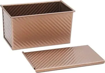 Obrázek produktu pro Forma na briošky s víkem BAUMALU, ocel, 21 x 12 x 11,2 cm